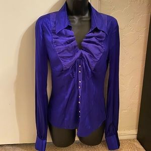 Marciano button down long sleeve top